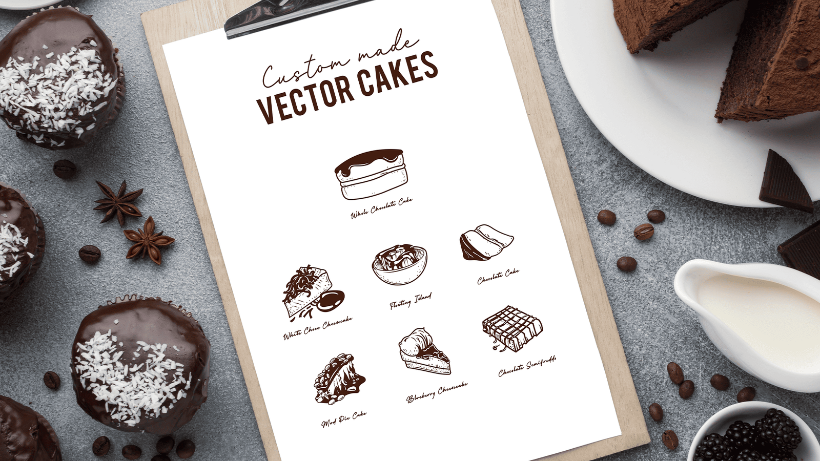 Custom Made Vector Cakes